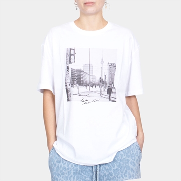 Lala Berlin T-shirt Berlin Cotton Photo Print White